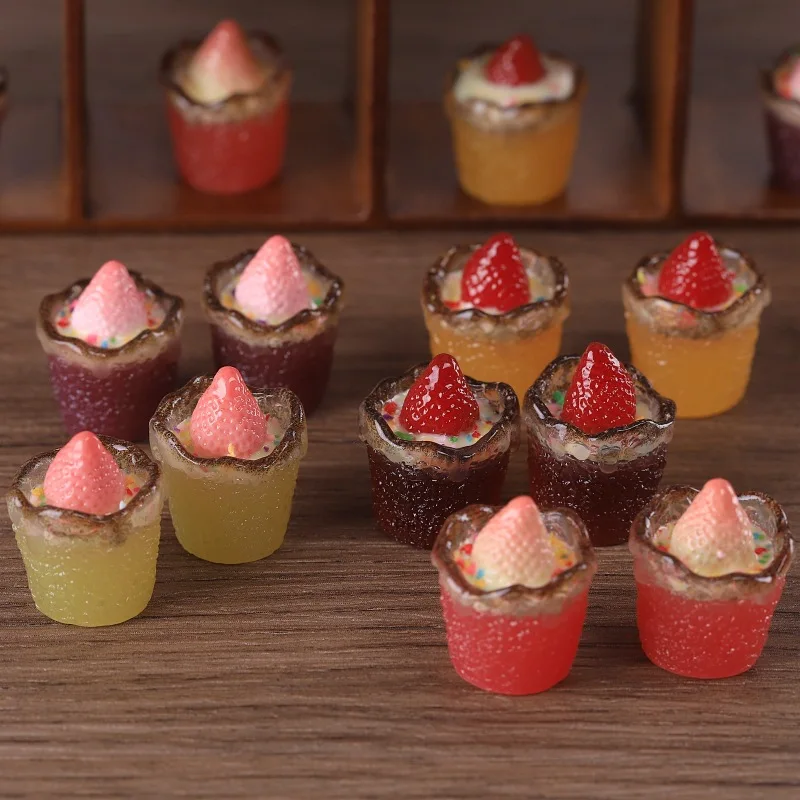 2pcs Mini Strawberry Jam Chocolate Cup DIY Resin Miniature Doll Accessories Simulation Food Dessert Model Dollhouse Decor Craft
2pcs Mini Strawberry Jam Chocolate Cup DIY Resin Miniature Doll Accessories Simulation Food Dessert Model Dollhouse Decor Craft
