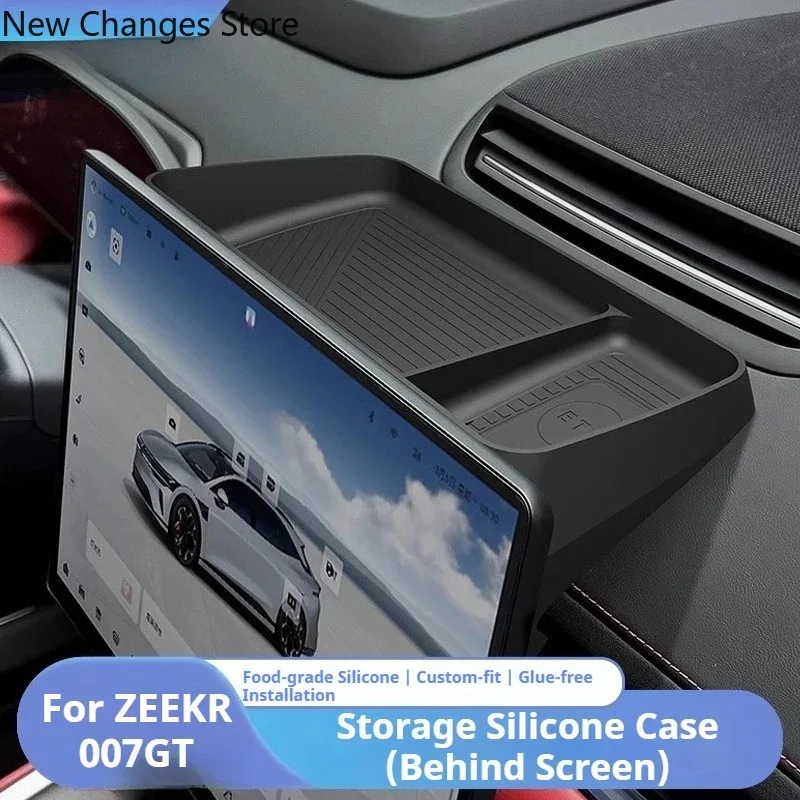 Для Zeekr 007GT 2024 2025 ящик для хранения приборной панели за экраном силиконовый органайзер на заказ аксессуары для салона автомобиля
Для Zeekr 007GT 2024 2025 ящик для хранения приборной панели за экраном силиконовый органайзер на заказ аксессуары для салона автомобиля