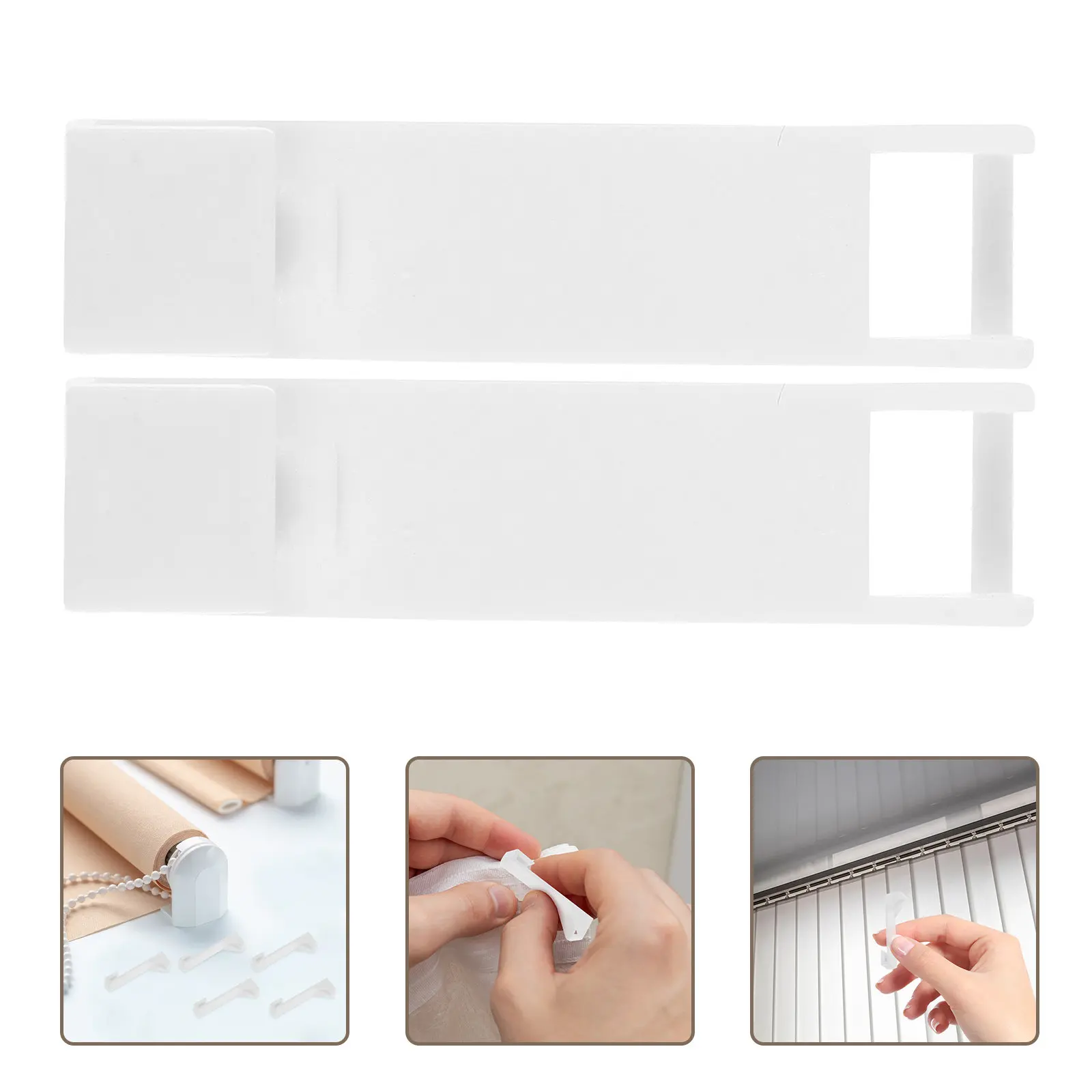 50Pcs Motorized Curtain End Clip White High-Strength Plastic Track Terminal Hook for Electric Automatic Drapes Quiet Office
50Pcs Motorized Curtain End Clip White High-Strength Plastic Track Terminal Hook for Electric Automatic Drapes Quiet Office