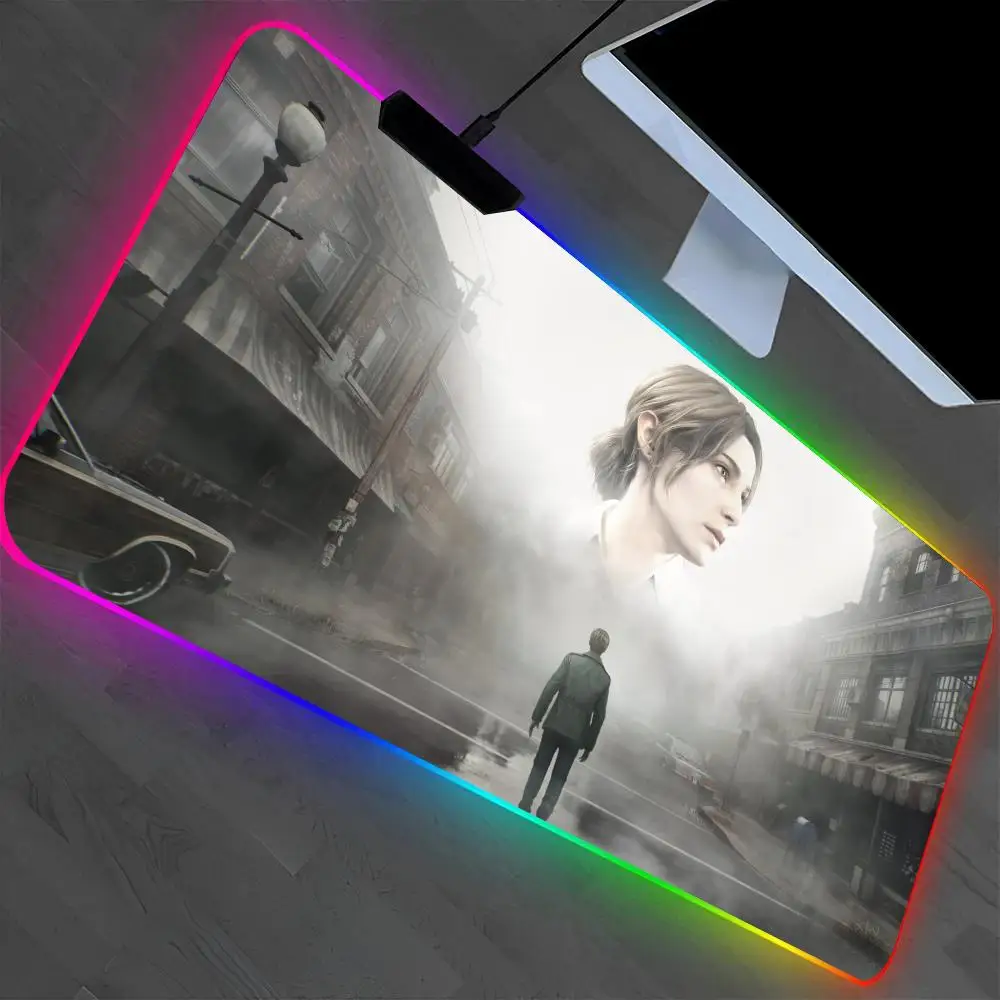 Silent Hill Mouse Pad Laptop Mat Gaming RGB Anime Mousepad Backlit Gamer Girl Cartoon Table Pads Deskpad
Silent Hill Mouse Pad Laptop Mat Gaming RGB Anime Mousepad Backlit Gamer Girl Cartoon Table Pads Deskpad