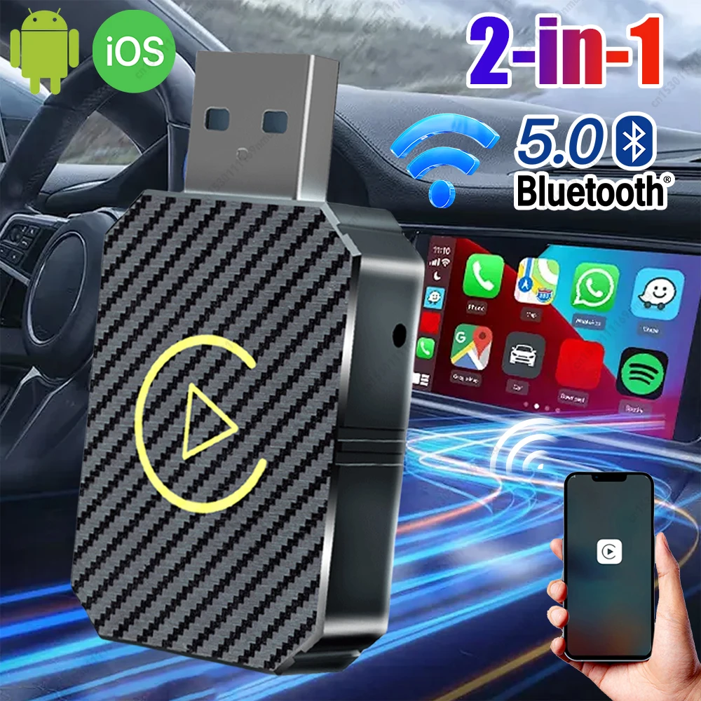 Wireless Carplay Android Auto Adapter Plug&Play CarPlay AI Box BT Wireless Dongle for Wired CarPlay/Andriod Auto Cars
Wireless Carplay Android Auto Adapter Plug&Play CarPlay AI Box BT Wireless Dongle for Wired CarPlay/Andriod Auto Cars
