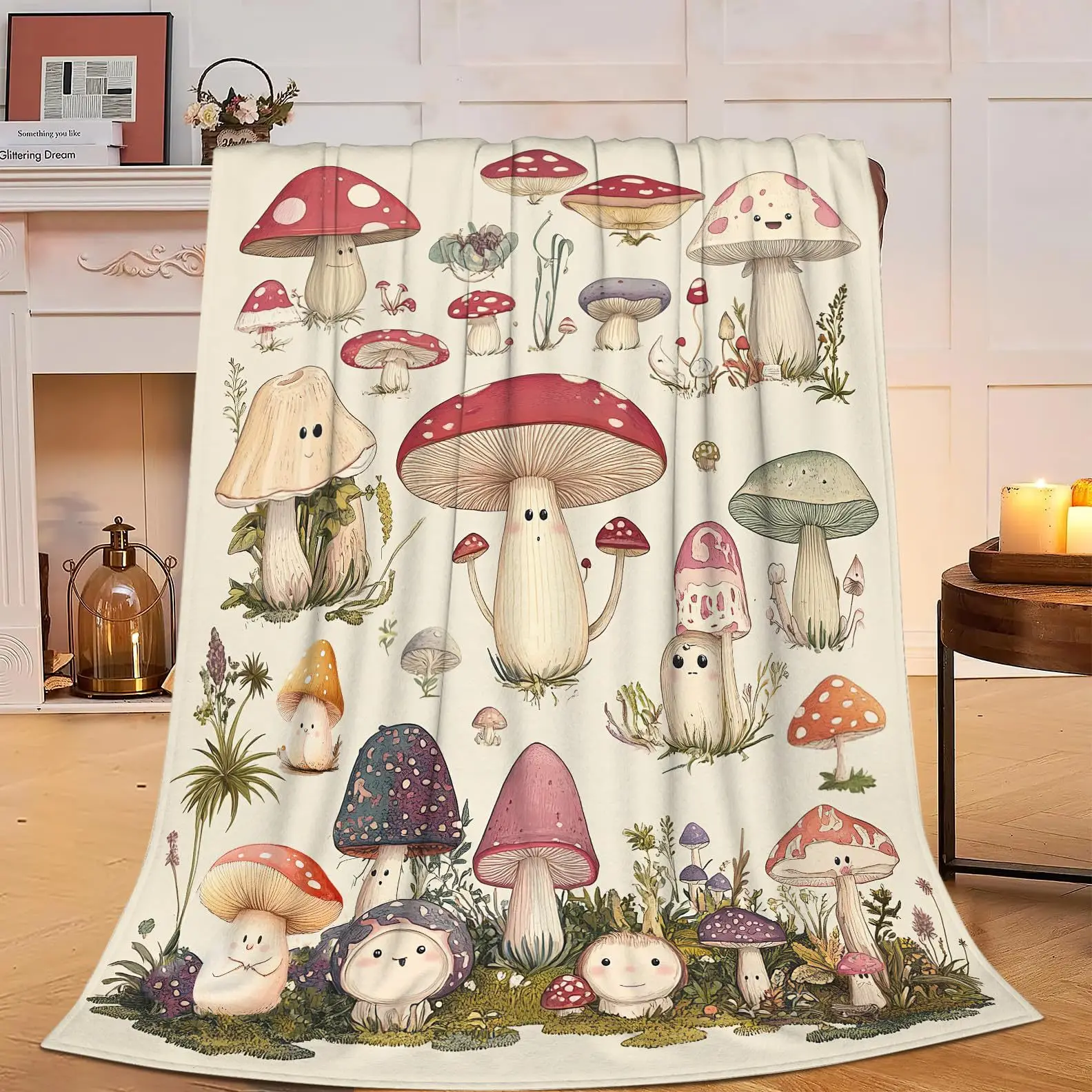 Милое винтажное одеяло с принтом грибов для дивана-кровати, путешествий, кемпинга, гостиной, офиса, кондиционера, одеяло для всех сезонов, подарки
Милое винтажное одеяло с принтом грибов для дивана-кровати, путешествий, кемпинга, гостиной, офиса, кондиционера, одеяло для всех сезонов, подарки