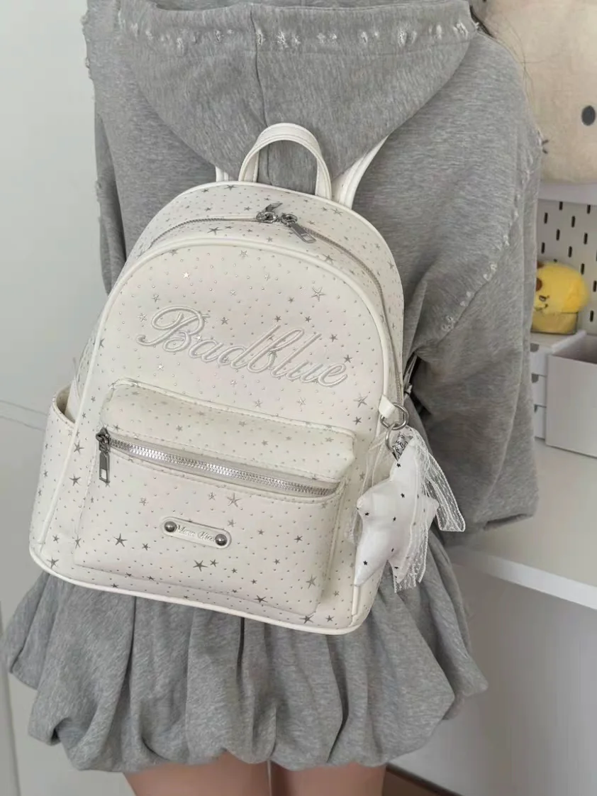 Korean Style Embroidered Star Double Shoulder Backpack Large Capacity Commuter Bag for Female College Students Class
Korean Style Embroidered Star Double Shoulder Backpack Large Capacity Commuter Bag for Female College Students Class