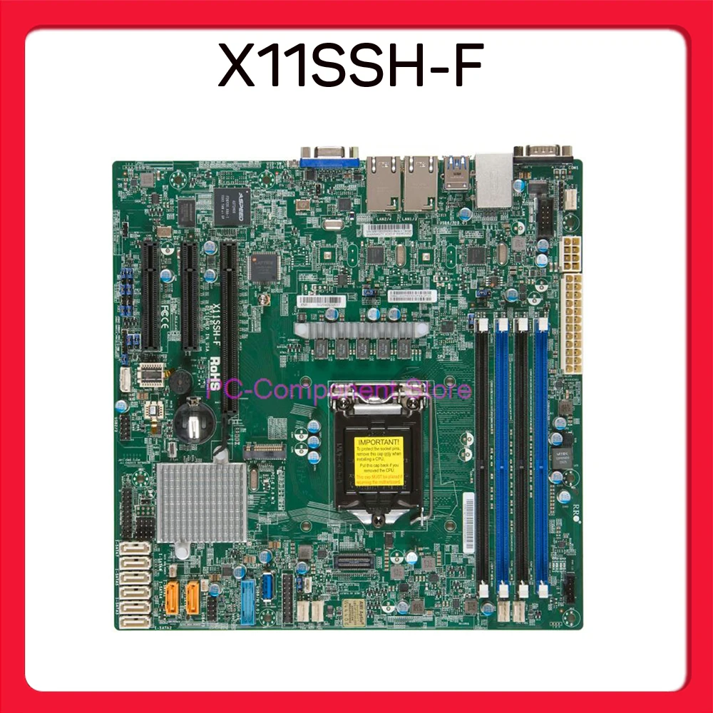Материнская плата X11SSH-F для однорозеткового сервера Supermicro E3-1200v6v5 M-ATX C236 Dual GbE LAN SATA3 LGA 1151
Материнская плата X11SSH-F для однорозеткового сервера Supermicro E3-1200v6v5 M-ATX C236 Dual GbE LAN SATA3 LGA 1151