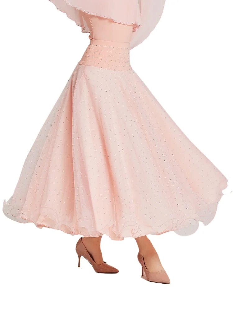 2024 Modern Dance Skirt Women's Large Swing Half-length Skirt New Waltz National Standard Dance Costume Q202304
2024 Modern Dance Skirt Women's Large Swing Half-length Skirt New Waltz National Standard Dance Costume Q202304