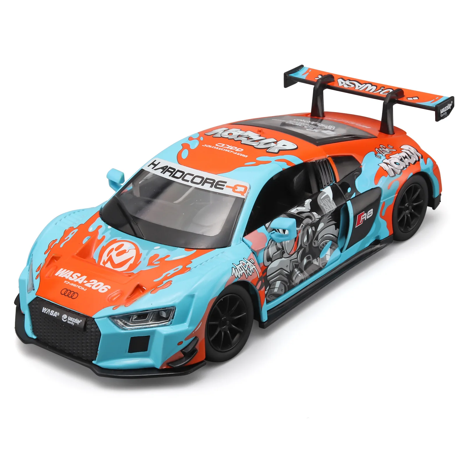 Модель автомобиля CCA Co-branded WA1:24 O R8 LMS из сплава с имитацией звука и света, коллекционная, трендовая игрушка
Модель автомобиля CCA Co-branded WA1:24 O R8 LMS из сплава с имитацией звука и света, коллекционная, трендовая игрушка