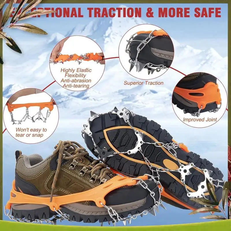 Reliable-Crampons For Mountaineering Boots And Shoes, Non-Slip Crampons, Grip Safety Protection, Suitable For Rock Climbing
Reliable-Crampons For Mountaineering Boots And Shoes, Non-Slip Crampons, Grip Safety Protection, Suitable For Rock Climbing