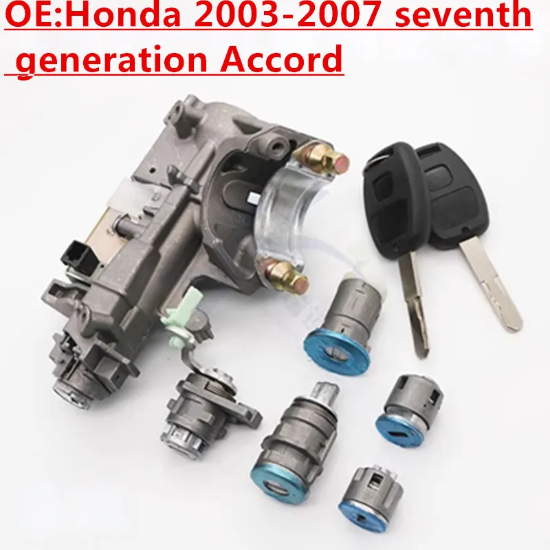For Honda 2003-2007 Seventh Generation Accord Full Car Lock Main Driving Door Lock Ignition Lock With Assembly Trunk Lock Core
For Honda 2003-2007 Seventh Generation Accord Full Car Lock Main Driving Door Lock Ignition Lock With Assembly Trunk Lock Core
