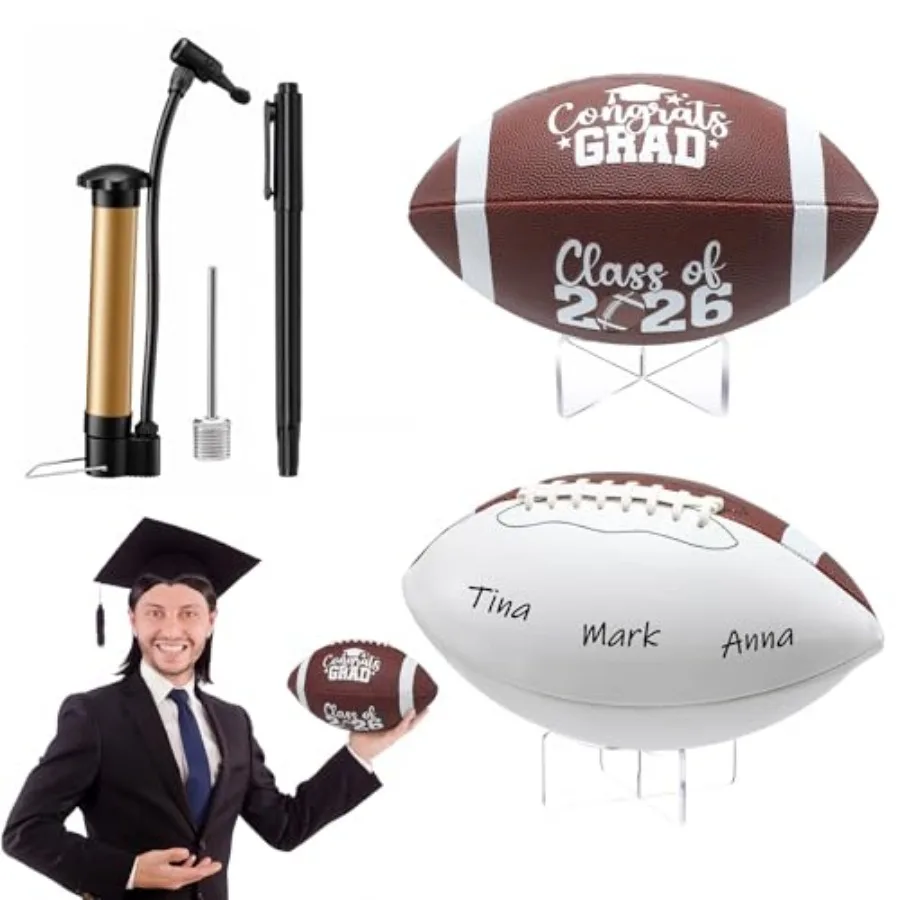 4 Pcs Autograph Football Soccer Gift Blank Signature Official Size Footballs Gifts with Acrylic Stand and Signature Pen Pump Tw
4 Pcs Autograph Football Soccer Gift Blank Signature Official Size Footballs Gifts with Acrylic Stand and Signature Pen Pump Tw
