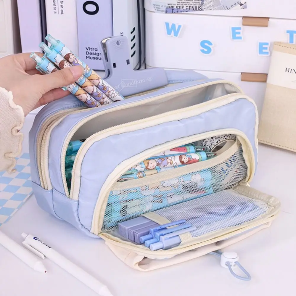 Large Capacity Drawstring Pen Bag Simplicity Five Layers Pen Storage Bag Waterproof Cartoon Stationery Case Student
Large Capacity Drawstring Pen Bag Simplicity Five Layers Pen Storage Bag Waterproof Cartoon Stationery Case Student