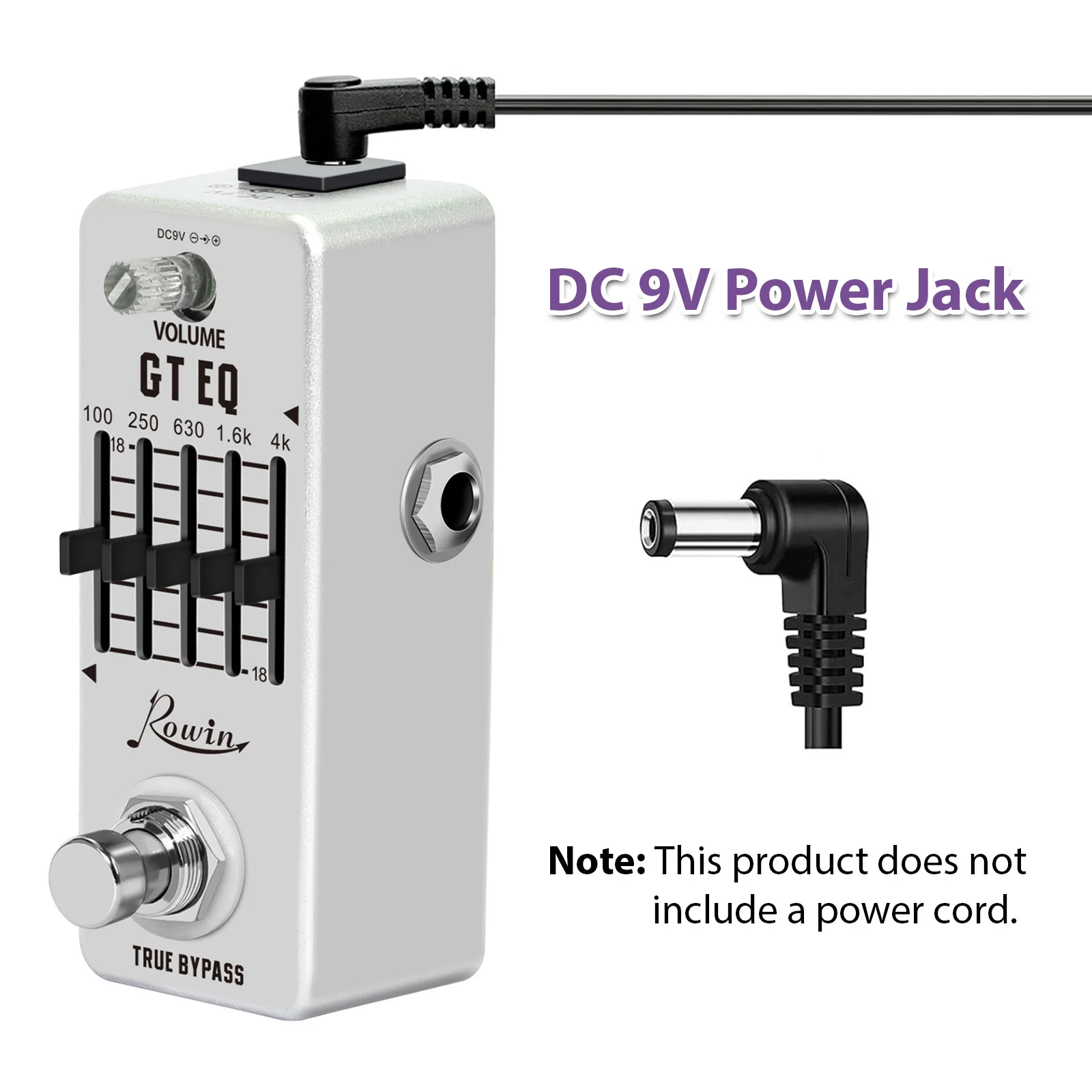 Rowin 5-Band EQ Guitar Effect Pedal Equalizer True Bypass 1/4Inch Mono Metal Shell Pedal Overload Distortion Delay Reverberation
Rowin 5-Band EQ Guitar Effect Pedal Equalizer True Bypass 1/4Inch Mono Metal Shell Pedal Overload Distortion Delay Reverberation
