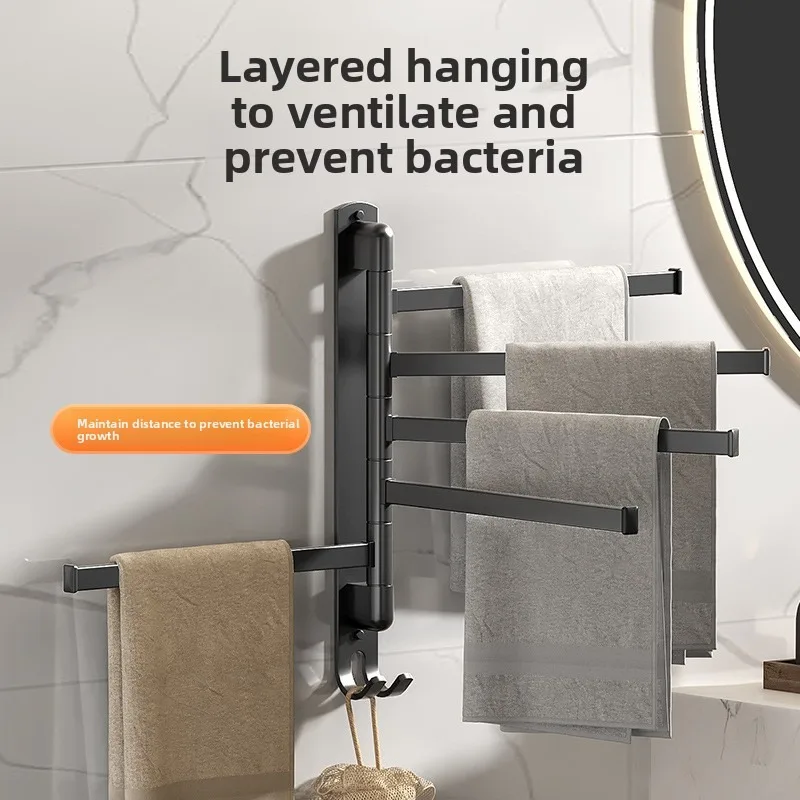 No Drill Rotating Towel Bar Stainless Steel Multifunctional Bathroom Towel Hanger Wall Mount Storage Organizer Rack
No Drill Rotating Towel Bar Stainless Steel Multifunctional Bathroom Towel Hanger Wall Mount Storage Organizer Rack