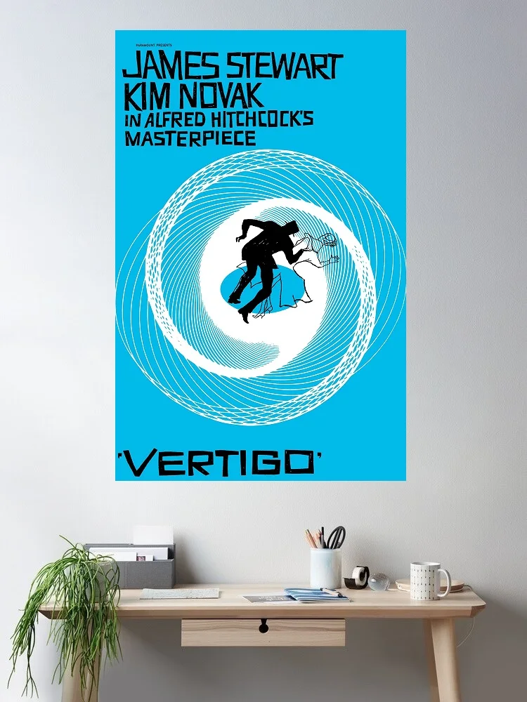 VERTIGO Movie Art Print Canvas Poster, Living Room Decor, Home Wall Picture
VERTIGO Movie Art Print Canvas Poster, Living Room Decor, Home Wall Picture