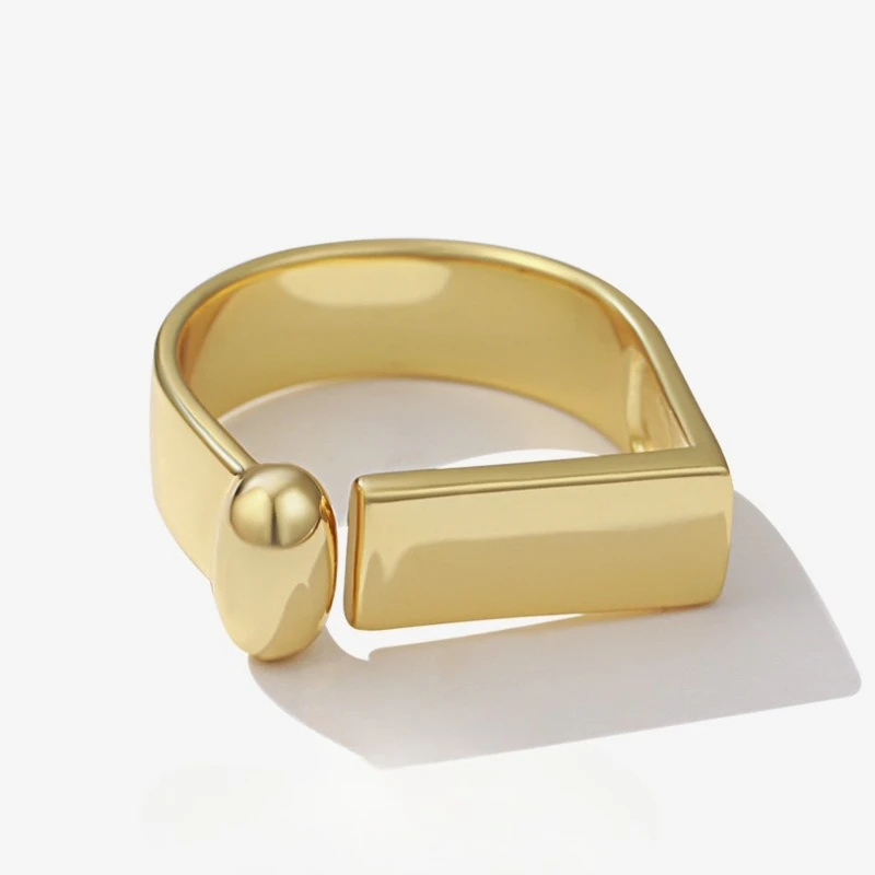 New S925 Silver Ring Female Personalized Design Texture Geometric Rectangular Smooth Open Ring Wholesale Wedding Jewelry
New S925 Silver Ring Female Personalized Design Texture Geometric Rectangular Smooth Open Ring Wholesale Wedding Jewelry