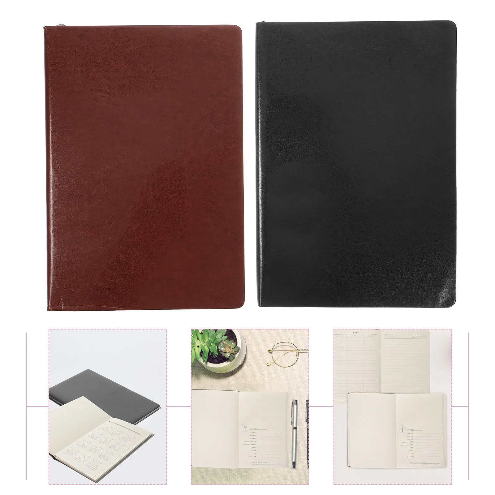 2Pcs Business Notebook Design Portable Office Conference Journal Book Student Planner Notepad Student Schedule Planner
2Pcs Business Notebook Design Portable Office Conference Journal Book Student Planner Notepad Student Schedule Planner