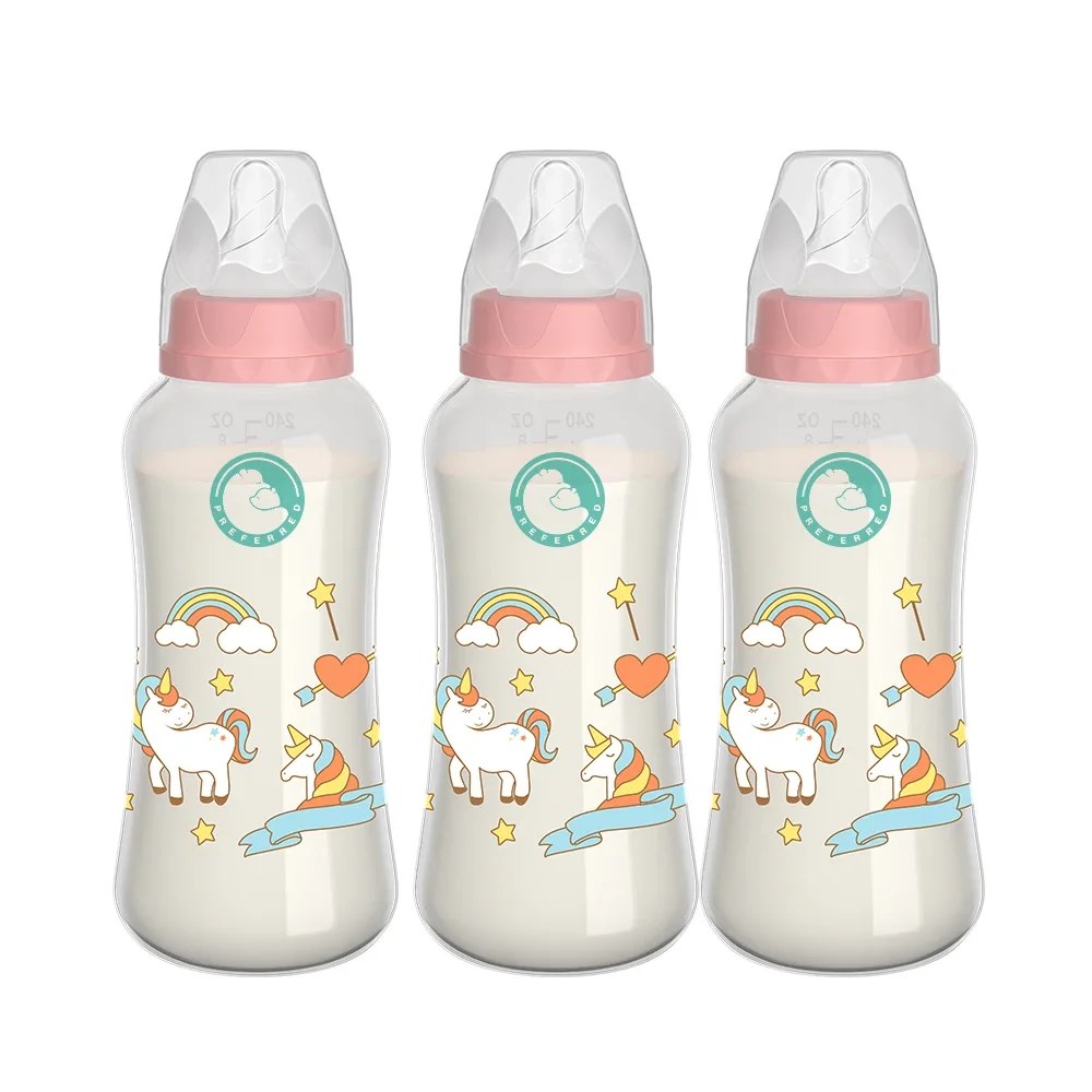 3PCS Baby Bottle 150/240ML Baby Bottle Wide Mouth Newborn Baby Bottle Baby Milk Bottle Newborn Pattern Baby Cup BPA Free
3PCS Baby Bottle 150/240ML Baby Bottle Wide Mouth Newborn Baby Bottle Baby Milk Bottle Newborn Pattern Baby Cup BPA Free