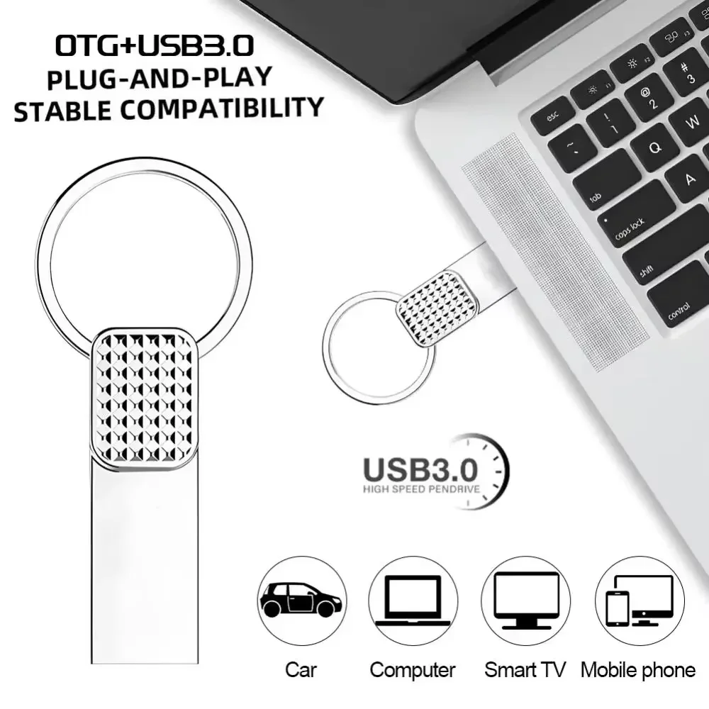 USB 2.0 OTG Dual Interface 128GB-2TB Metal Waterproof USB Memory for Computer Storage Devices
USB 2.0 OTG Dual Interface 128GB-2TB Metal Waterproof USB Memory for Computer Storage Devices