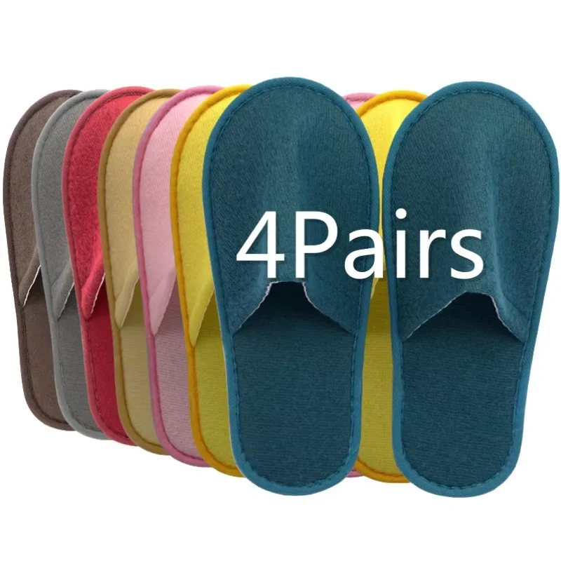 4 Pairs Closed Toe Plush Slippers High Quality Disposable Travel Slippers Slides Households Shoes Non-slip Hotel Slippers
4 Pairs Closed Toe Plush Slippers High Quality Disposable Travel Slippers Slides Households Shoes Non-slip Hotel Slippers