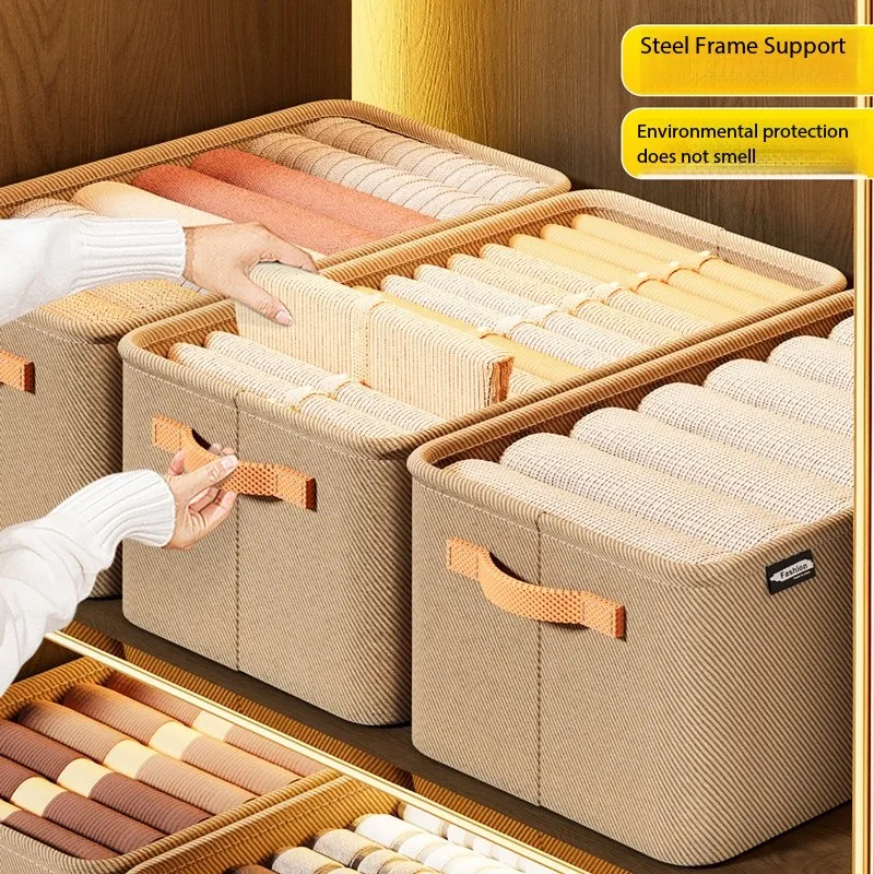 Caja de almacenamiento de ropa doméstica caja de almacenamiento de tela plegable caja de almacenamiento de armario de gran capac
Caja de almacenamiento de ropa doméstica caja de almacenamiento de tela plegable caja de almacenamiento de armario de gran capac