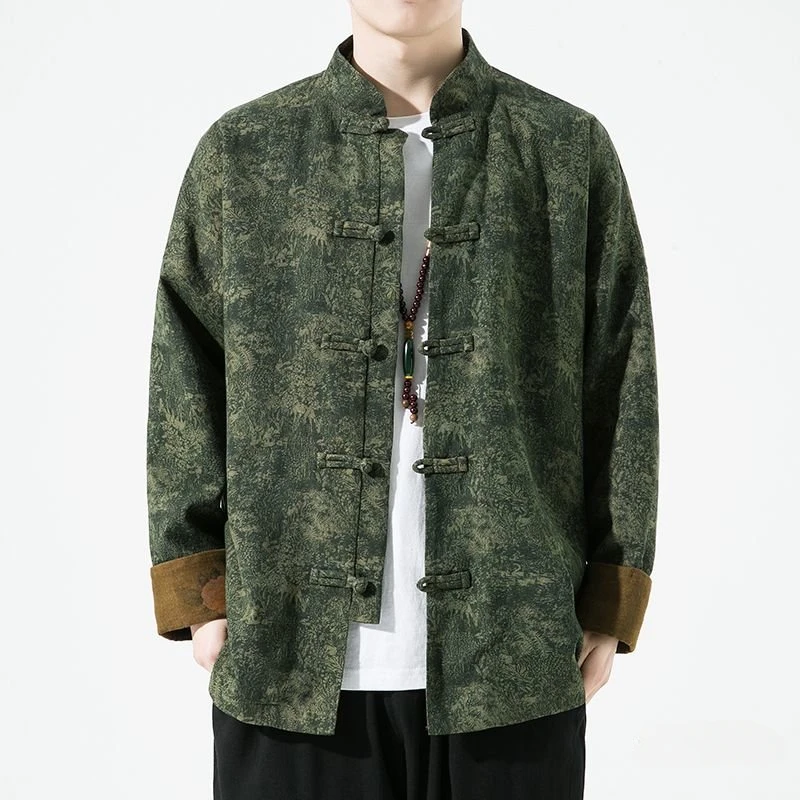 Chinese Style Tang Suit Coat Men Spring Autumn Printed Casual Top Male Retro Jacket China Traditional Clothing Kung Fu Uniform
Chinese Style Tang Suit Coat Men Spring Autumn Printed Casual Top Male Retro Jacket China Traditional Clothing Kung Fu Uniform
