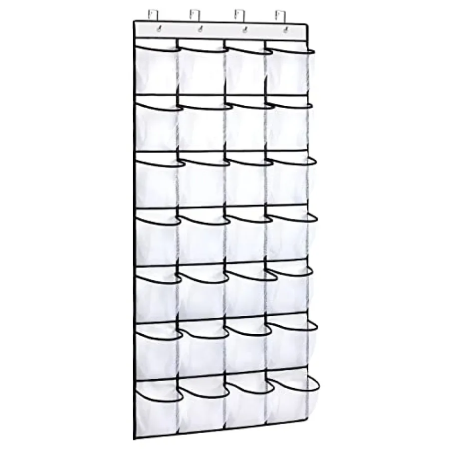 28 Large Pocket Over the Door Shoe Organzier, Hanging Shoe Rack for Door Large Capacity Shoe Organizer Holder with 4 Metal Hook
28 Large Pocket Over the Door Shoe Organzier, Hanging Shoe Rack for Door Large Capacity Shoe Organizer Holder with 4 Metal Hook