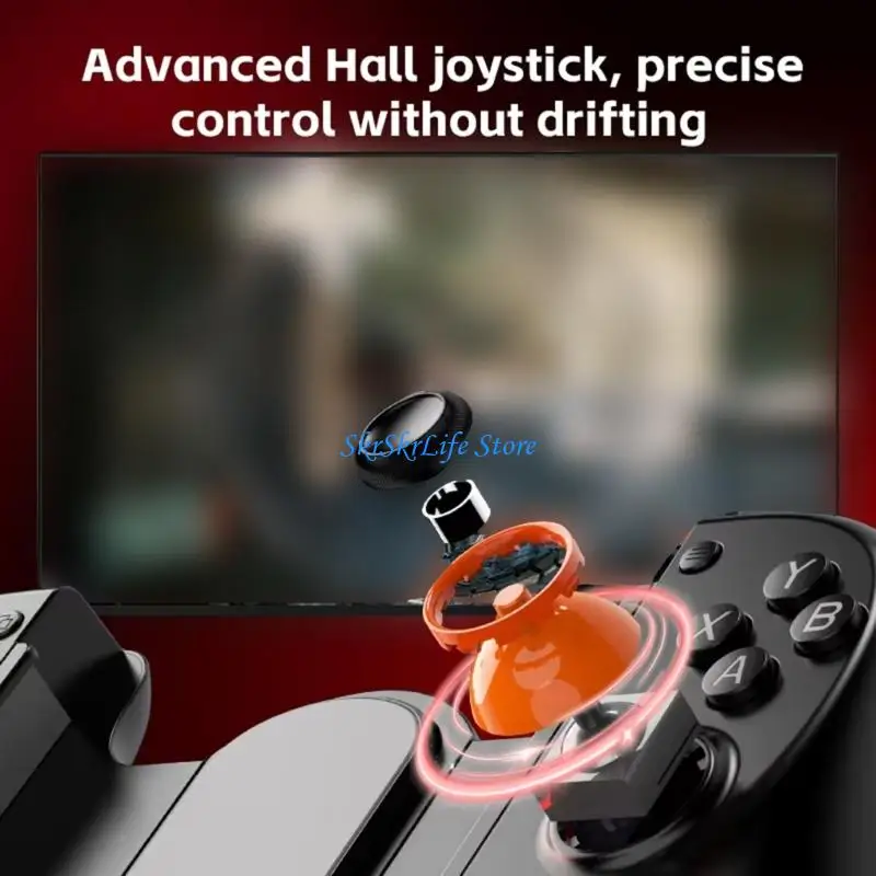 E65E Mobile Gamepad Double Hall Effect Joysticks Ergonomic Grip for Gaming Enthusiasts
E65E Mobile Gamepad Double Hall Effect Joysticks Ergonomic Grip for Gaming Enthusiasts