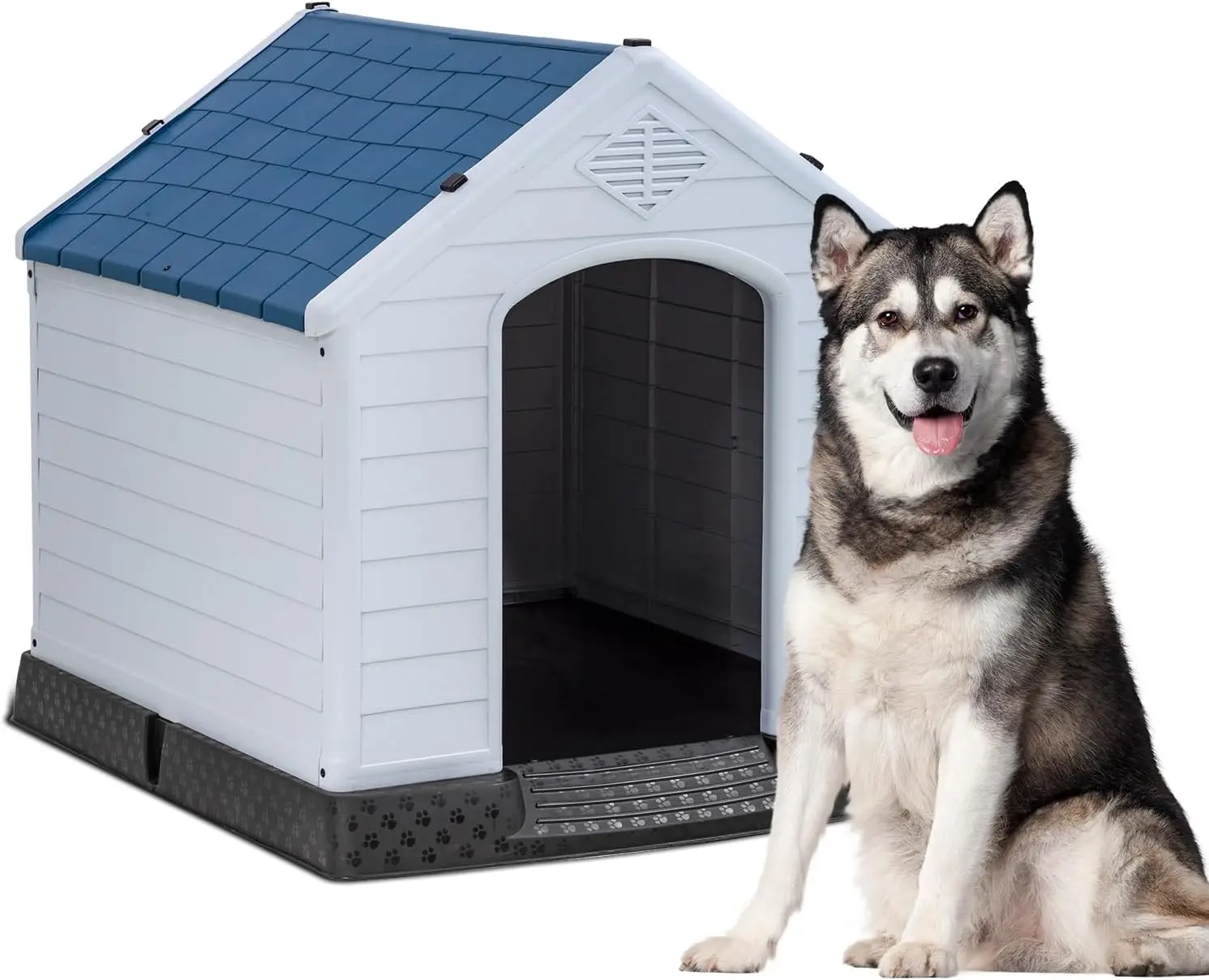 39-Inch Dog House Indoor Outdoor Durable Ventilate Waterproof Pet Plastic Dog House for Large Dogs Insulated Puppy Shelter Kenne
39-Inch Dog House Indoor Outdoor Durable Ventilate Waterproof Pet Plastic Dog House for Large Dogs Insulated Puppy Shelter Kenne