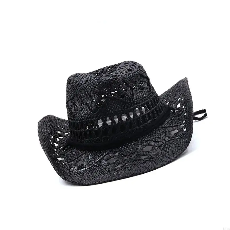 L5YA Vintage Straw Hat Beach Protable Hat Men's Western Hat Retros Styles Hat 
L5YA Vintage Straw Hat Beach Protable Hat Men's Western Hat Retros Styles Hat