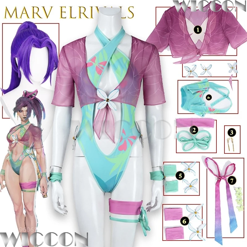 Marv ElRivals Psylocke Azure Wings Купальник Одежда для косплея Игровой персонаж Купальники Комические мероприятия Хэллоуин Карнавальный наряд Cos
Marv ElRivals Psylocke Azure Wings Купальник Одежда для косплея Игровой персонаж Купальники Комические мероприятия Хэллоуин Карнавальный наряд Cos