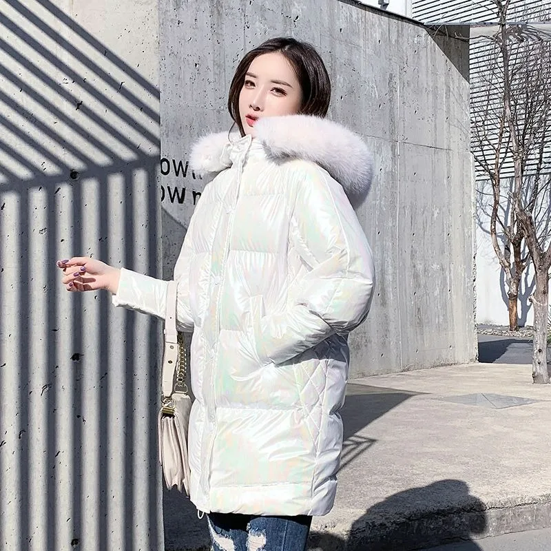 2023 New Women Down Cotton Coat Winter Jacket Female Mid Length Version Parkas Thick Warm Outwear Hooded Fur Collar Overcoat
2023 New Women Down Cotton Coat Winter Jacket Female Mid Length Version Parkas Thick Warm Outwear Hooded Fur Collar Overcoat