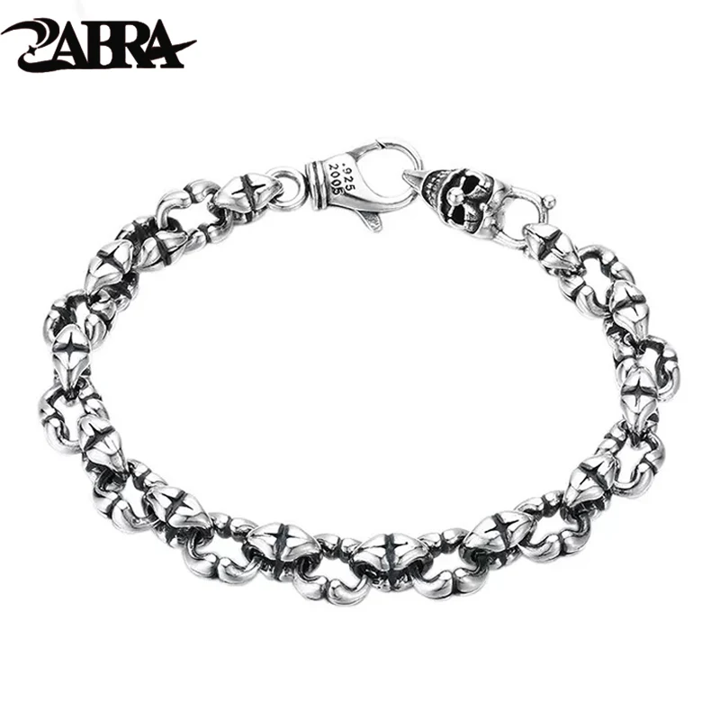 ZABRA 925 Silver Jewelry Simple Bracelet Men's Luxury Retro Niche Design Sense Thai Silver
ZABRA 925 Silver Jewelry Simple Bracelet Men's Luxury Retro Niche Design Sense Thai Silver