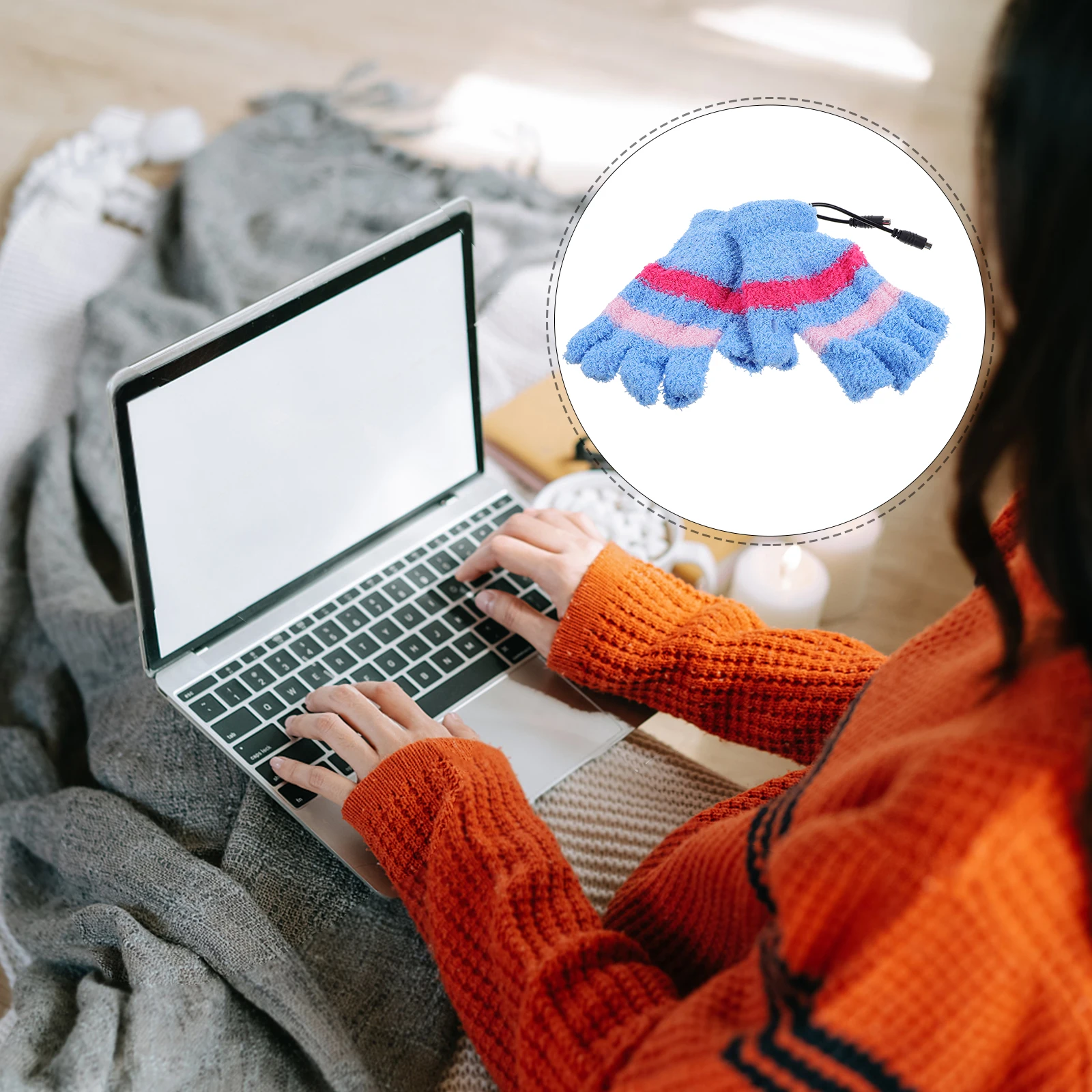 Electric Heating Finger Gloves USB Heated Winter Mitten Warm Hands Typing Yarn Computer Interface
Electric Heating Finger Gloves USB Heated Winter Mitten Warm Hands Typing Yarn Computer Interface