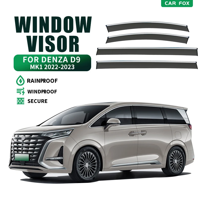 For De-nza D9 MK1 2022-2023 Window Visor Vent Shades Sun Rain Deflector Guard 4PCS/SET FOR De-nza D9 MK1 2022-2023
For De-nza D9 MK1 2022-2023 Window Visor Vent Shades Sun Rain Deflector Guard 4PCS/SET FOR De-nza D9 MK1 2022-2023