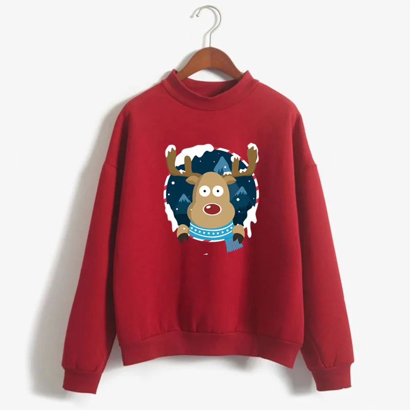 New Lovely Deer Print Women Christmas Sweatshirt Korean O-neck Knitted Pullover Thick Autumn Winter Candy Color Lady Clothing
New Lovely Deer Print Women Christmas Sweatshirt Korean O-neck Knitted Pullover Thick Autumn Winter Candy Color Lady Clothing