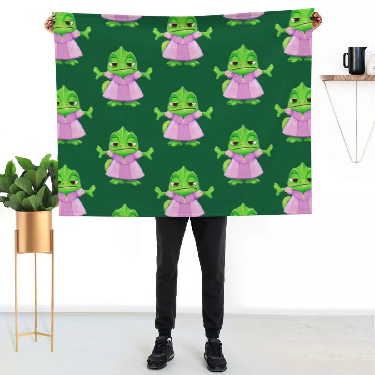 Pascal in a dress - Tangled Throw Blanket Warm Comfortable Blanket Gift for Parents Friends
Pascal in a dress - Tangled Throw Blanket Warm Comfortable Blanket Gift for Parents Friends