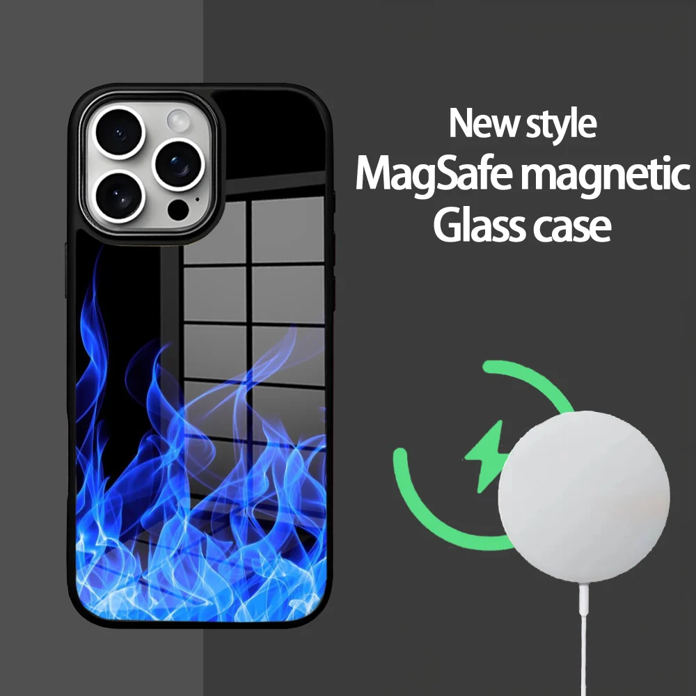 Artistic Personality Flame Phone Case For IPhone 16 15 14 13 12 11 Pro Max Plus Mini Magsafe Mirror Wireless Magnetic Cover
Artistic Personality Flame Phone Case For IPhone 16 15 14 13 12 11 Pro Max Plus Mini Magsafe Mirror Wireless Magnetic Cover
