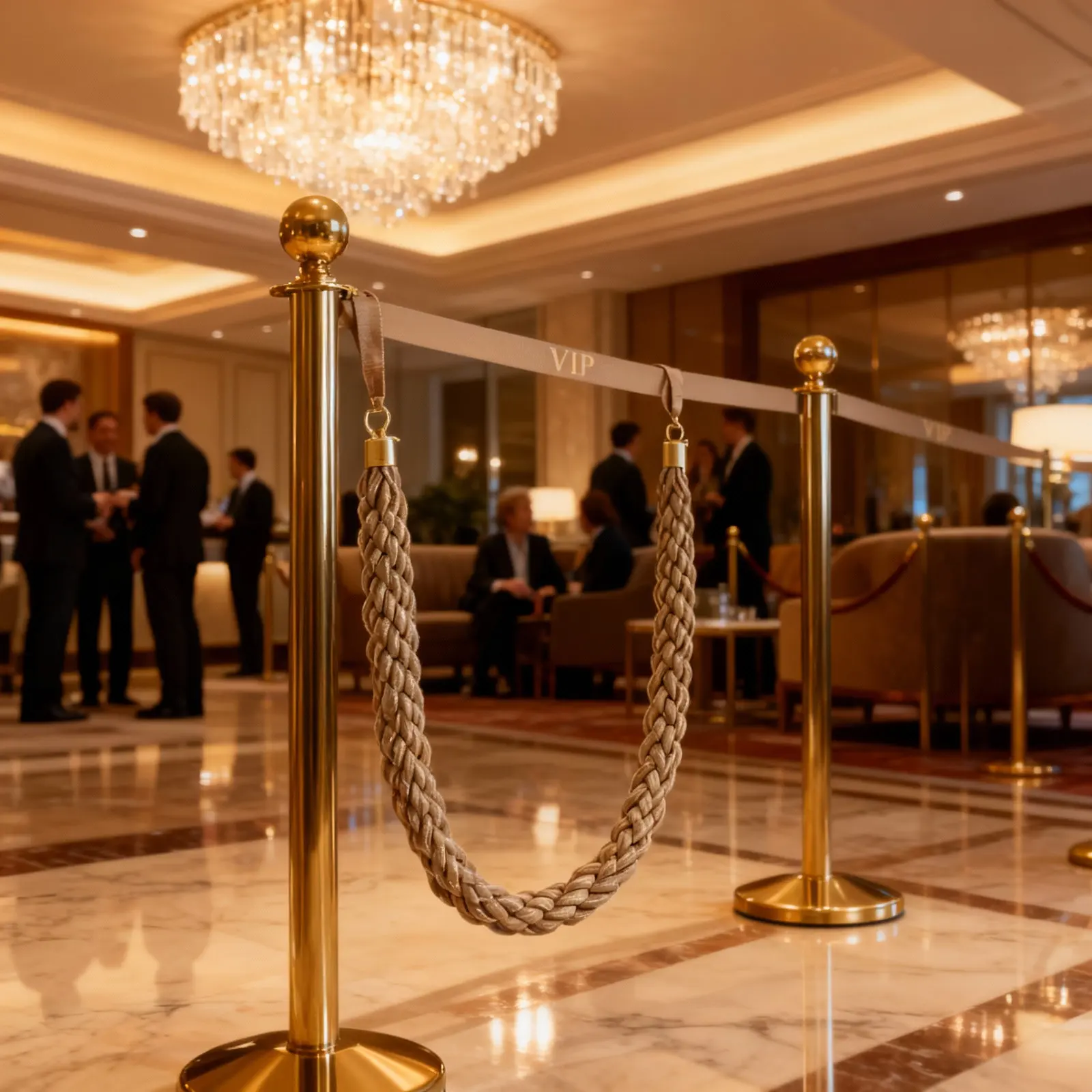 Guardrail Rope Braided Durable Isolation Lanyard for Crowd Control Queue Barrier Stanchion Rope with Metal Hook
Guardrail Rope Braided Durable Isolation Lanyard for Crowd Control Queue Barrier Stanchion Rope with Metal Hook