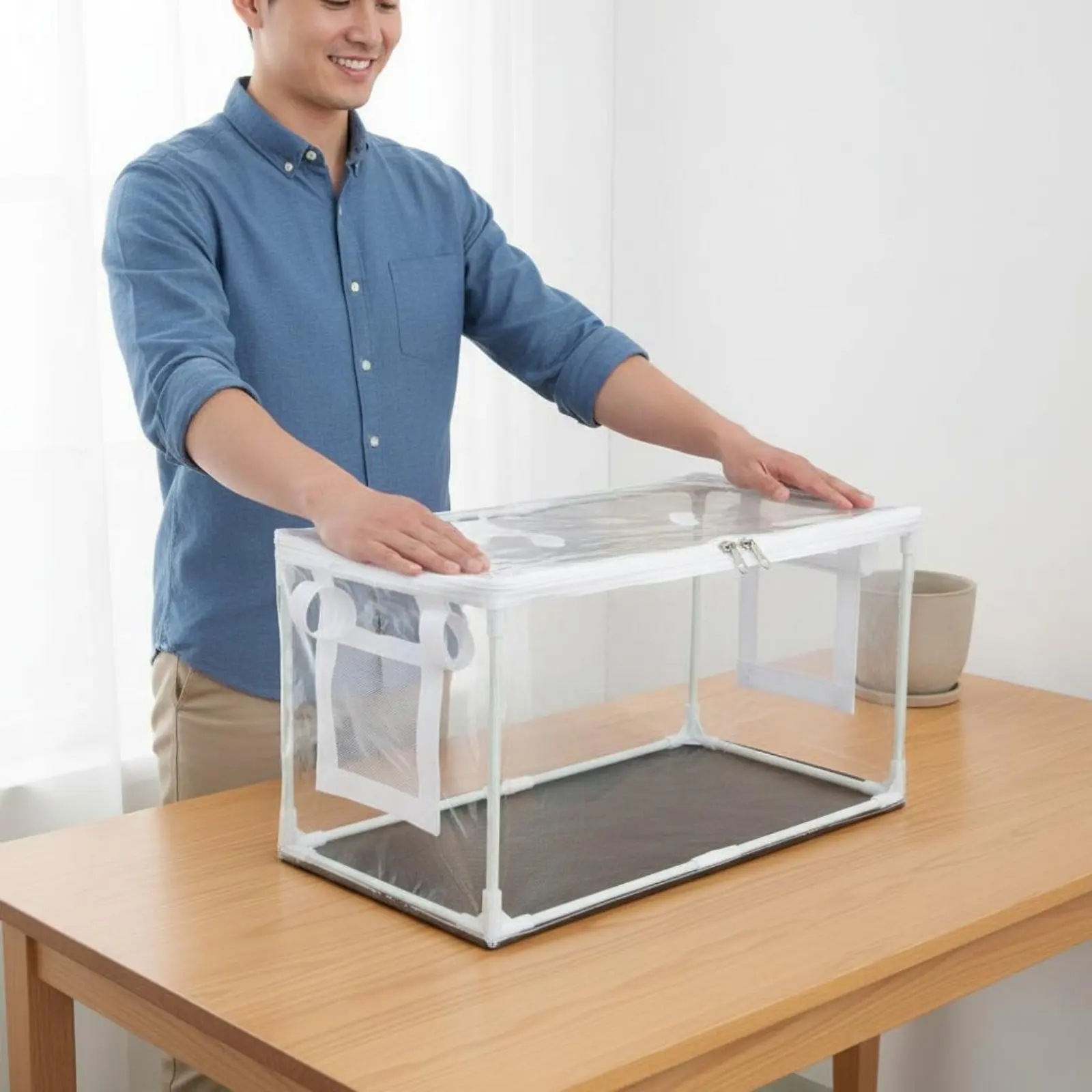Portable Plant Tent Easy Assembly Indoor Plant Grow Chamber Small Fungi Growing Box Sturdy Frame Gardening Supply Double Zippers
Portable Plant Tent Easy Assembly Indoor Plant Grow Chamber Small Fungi Growing Box Sturdy Frame Gardening Supply Double Zippers