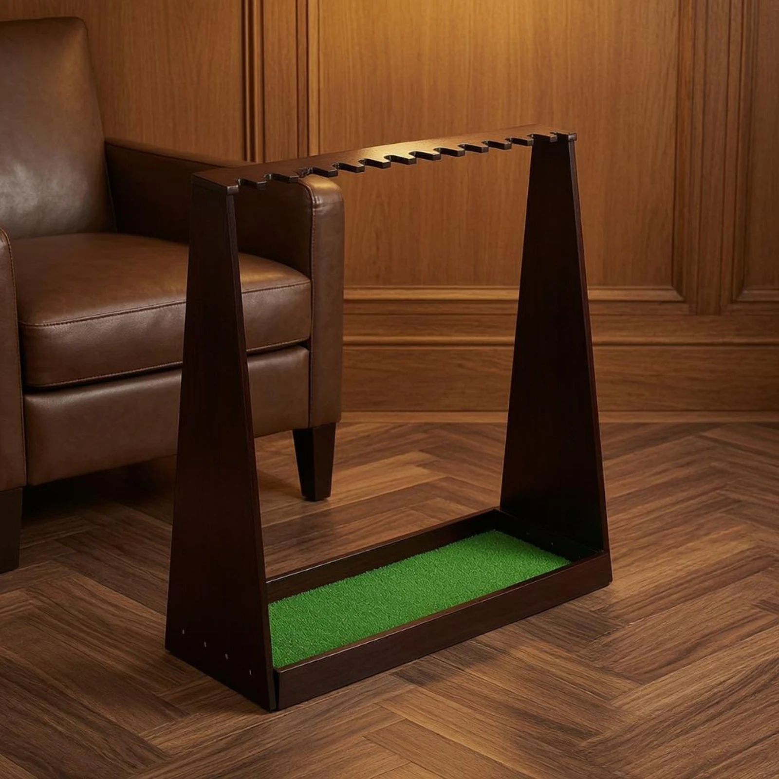 Golf Club Storage Stand with Green Felt Protection Wooden Rack Easy to Clean for Sports Room Organization
Golf Club Storage Stand with Green Felt Protection Wooden Rack Easy to Clean for Sports Room Organization