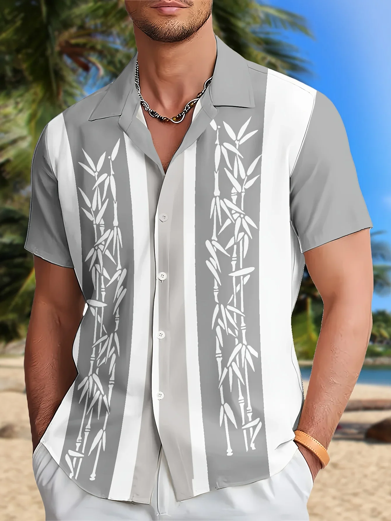 Men's Fashion Tropical Beach Shirt Summer Man Short Sleeve Hawaiian Casual Print Lightweight Breathable Party Tops
Men's Fashion Tropical Beach Shirt Summer Man Short Sleeve Hawaiian Casual Print Lightweight Breathable Party Tops