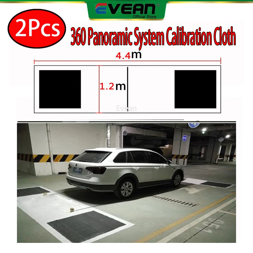 Evean 2Pcs 2D 3D Car Camera Correction Calibration Mat for 360 Panoramic Camera Surround Bird View Camera Cloth
Evean 2Pcs 2D 3D Car Camera Correction Calibration Mat for 360 Panoramic Camera Surround Bird View Camera Cloth