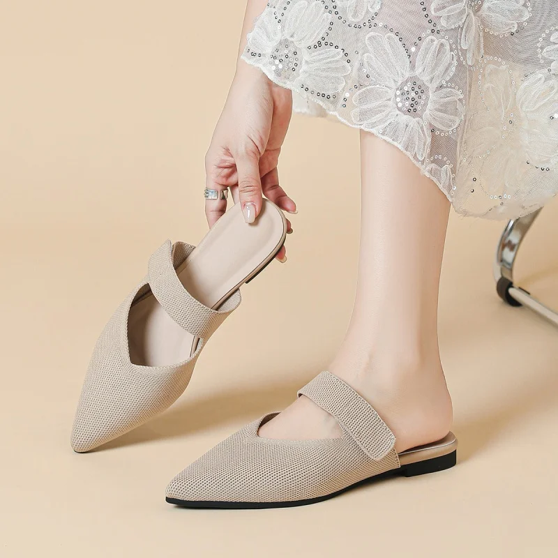 DIMANYU Women's Slippers Pointed Toe Knit 2025 New Spring Large Size Women's Slippers Closed Toe Flat Slippers Women
DIMANYU Women's Slippers Pointed Toe Knit 2025 New Spring Large Size Women's Slippers Closed Toe Flat Slippers Women