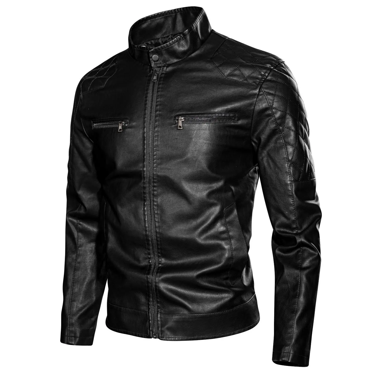 New Fashion Men Stand Collar Trendy Motorcycle Leather Jackets Man Slim Casual PU Leather Coats Quality Male Fit Jackets XXL
New Fashion Men Stand Collar Trendy Motorcycle Leather Jackets Man Slim Casual PU Leather Coats Quality Male Fit Jackets XXL