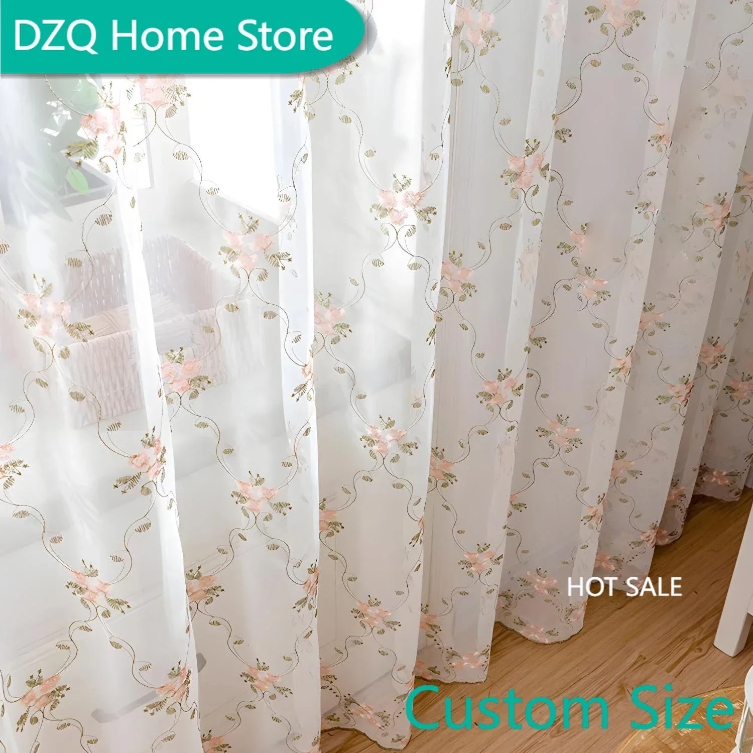 French Country Floral Embroidered Sheer Curtains, Soft Elegant Vintage Voile Farmhouse Curtains for Living Room, Bedroom Window
French Country Floral Embroidered Sheer Curtains, Soft Elegant Vintage Voile Farmhouse Curtains for Living Room, Bedroom Window