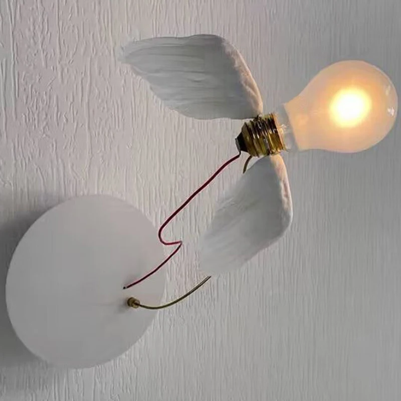Creative minimalist art angel wings bird wall lamp chandelier bedroom living room feather table lamp
Creative minimalist art angel wings bird wall lamp chandelier bedroom living room feather table lamp