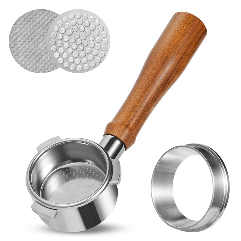 Espresso Portafilter 54Mm With Filter Basket,2Pack Screen And Espresso Dosing Funnel
Espresso Portafilter 54Mm With Filter Basket,2Pack Screen And Espresso Dosing Funnel
