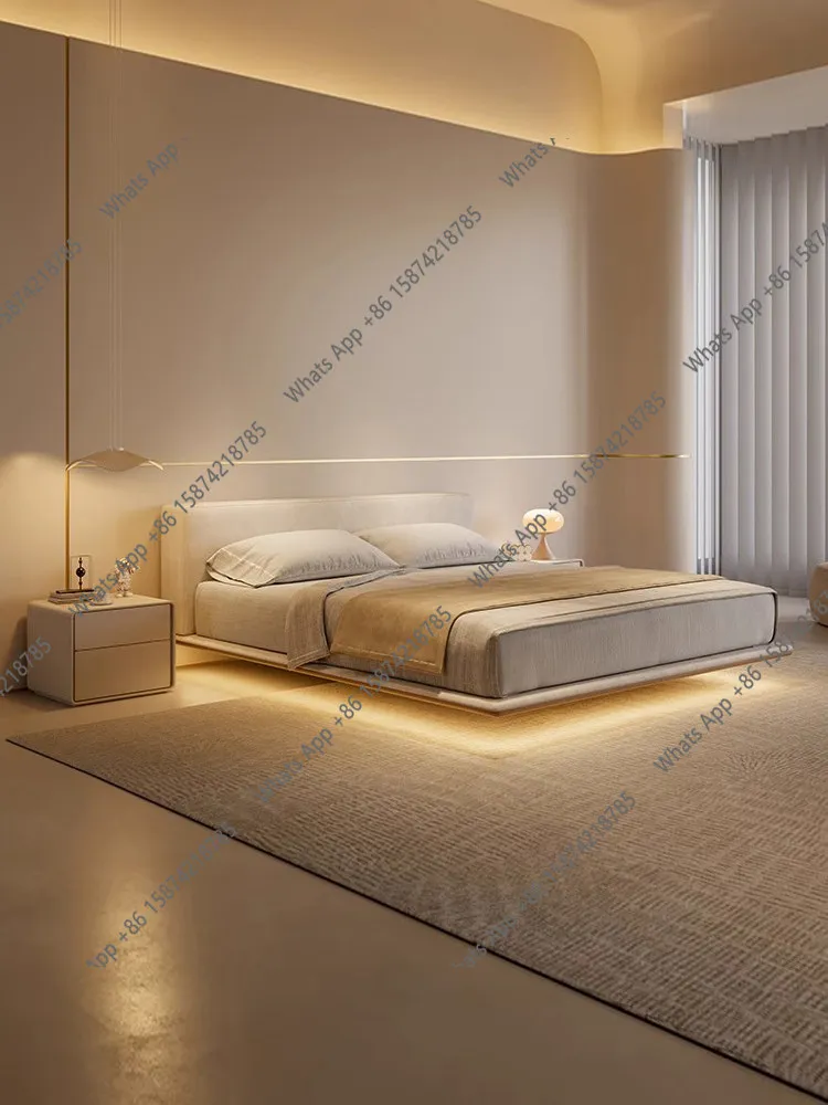 J Horizon Suspended Bed Italian Minimalist Designer Home Cotton Linen With Lights 1.8m 1.5m Master Bedroom Double Bed Minimalist
J Horizon Suspended Bed Italian Minimalist Designer Home Cotton Linen With Lights 1.8m 1.5m Master Bedroom Double Bed Minimalist