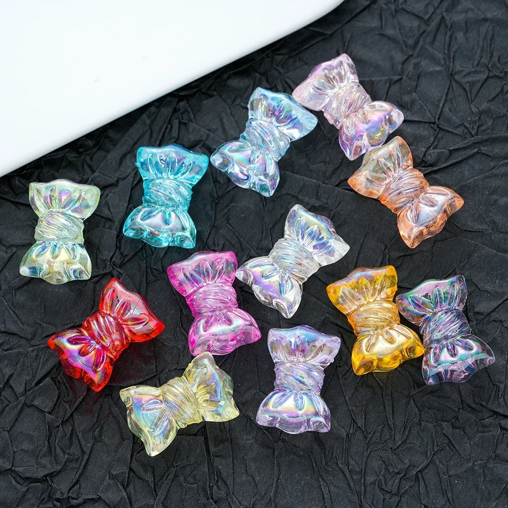 10pcs Acrylic AB Transparent Bow Shape Beads For Jewelry Making Needlework DIY Bracelet Necklace Phone Chain Accessories
10pcs Acrylic AB Transparent Bow Shape Beads For Jewelry Making Needlework DIY Bracelet Necklace Phone Chain Accessories