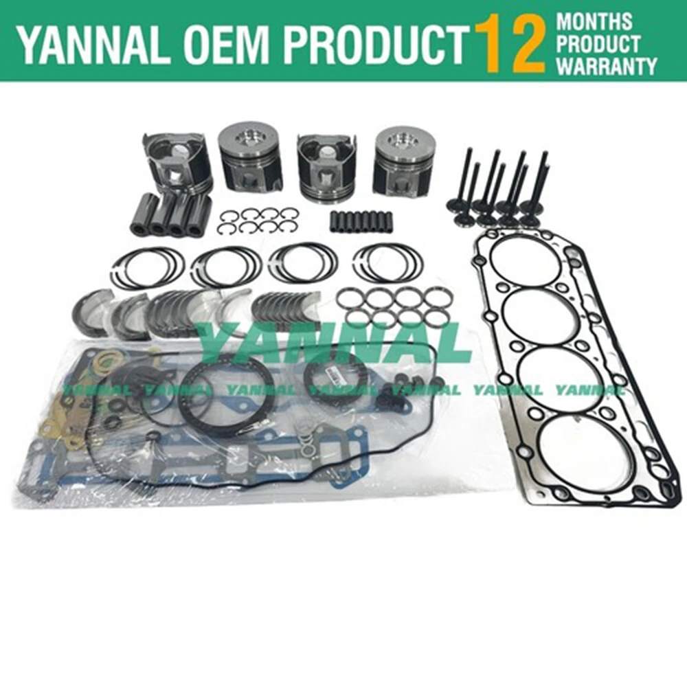 Hot Selling 4TNE84 Overhaul Rebuild Kit For Yanmar Engine Daewoo DSL601
Hot Selling 4TNE84 Overhaul Rebuild Kit For Yanmar Engine Daewoo DSL601