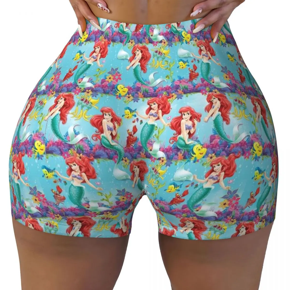 Custom Funny Little Mermaid Cartoon Biker Running Workout Shorts Women Athletic Gym Yoga Shorts
Custom Funny Little Mermaid Cartoon Biker Running Workout Shorts Women Athletic Gym Yoga Shorts